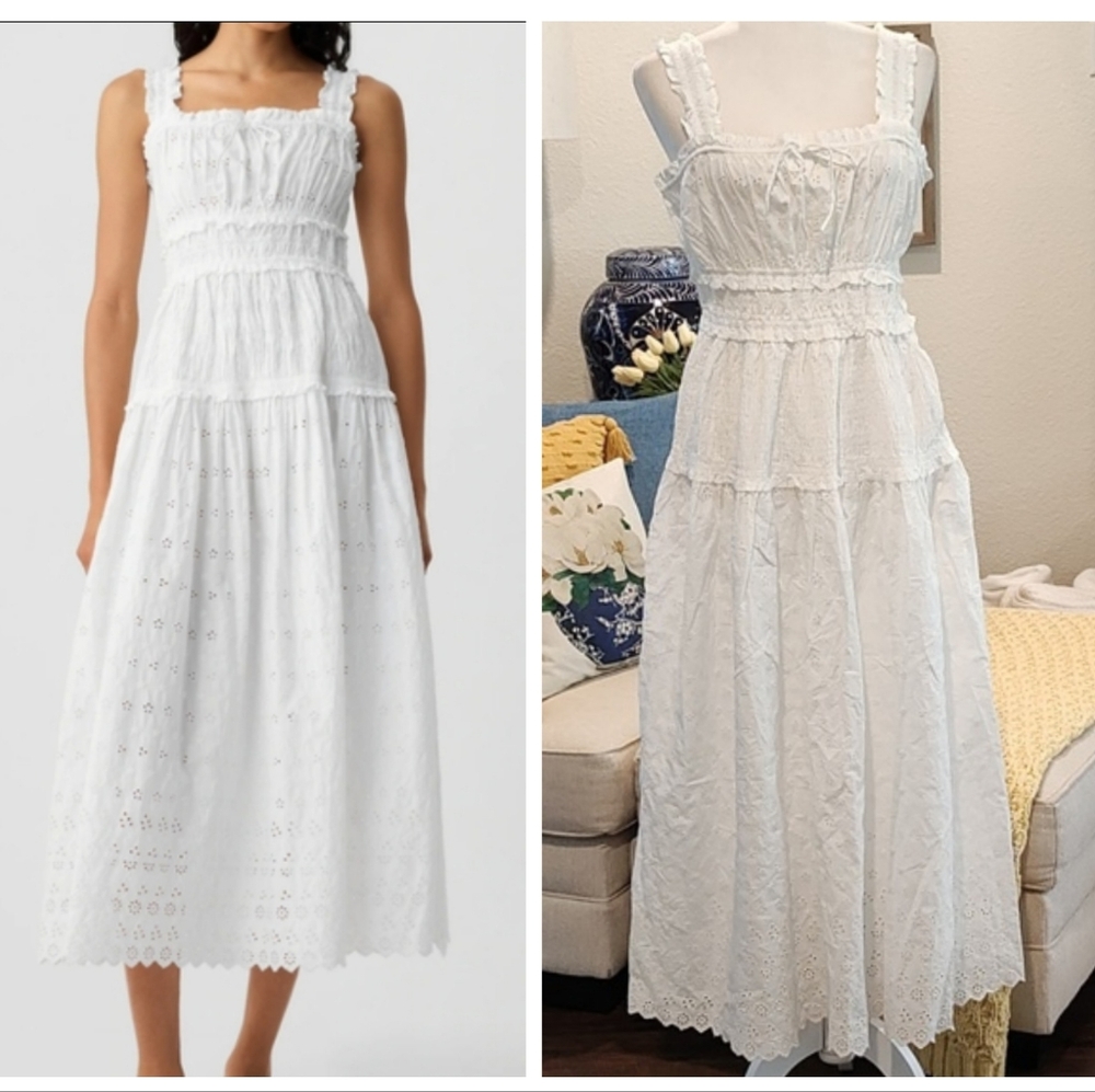 Doen GAP White Eyelet Cotton Maxi Dress